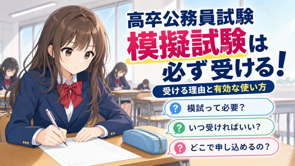 模擬試験は必ず受ける！