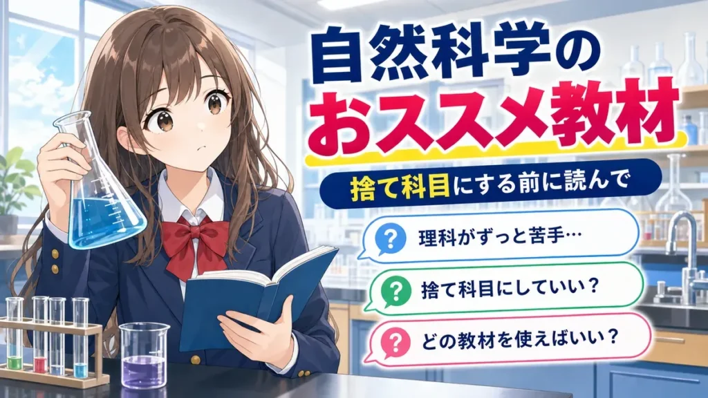 自然科学のおススメ教材【高卒公務員試験】