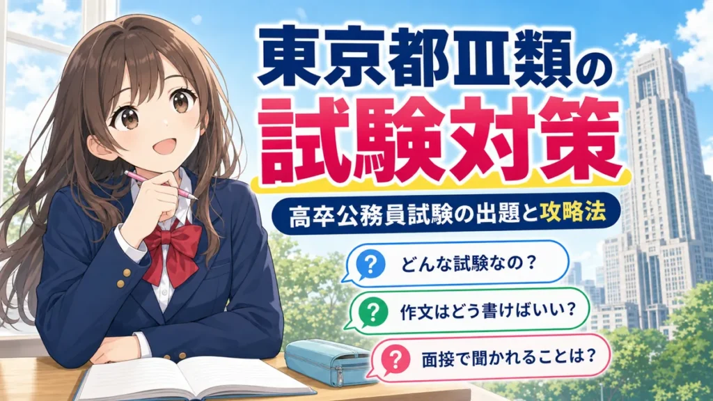 【高卒公務員試験】東京都3類の対策