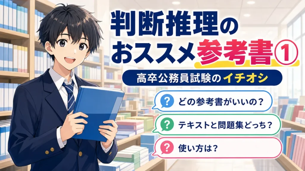 【高卒公務員試験】判断推理のおススメ参考書①